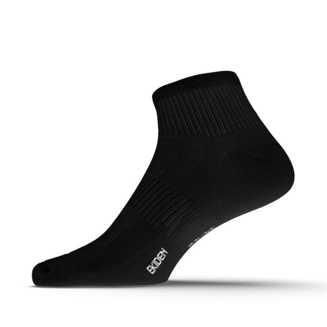 KIPRUN - Running Socks Run 100 3-Pack, Black