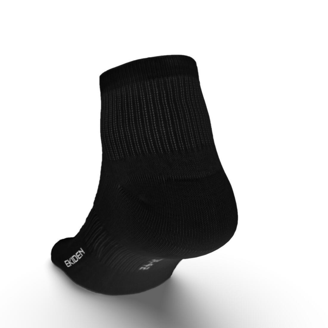 Unisex Pack of 3 Running Socks, Black, , large image number 14