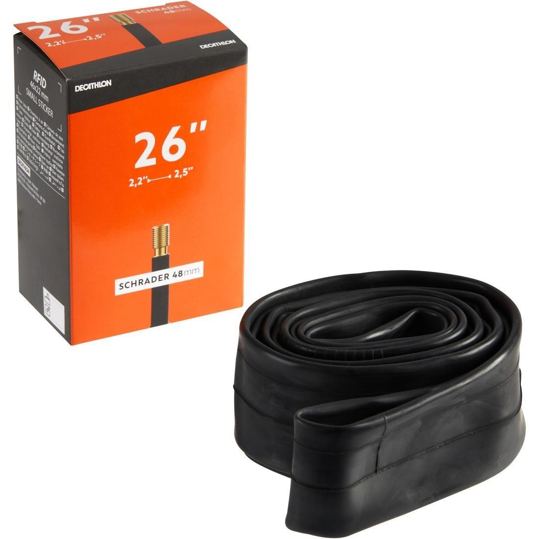 Bike Inner Tube 26X2.2/2.5 Schrader Valve 48Mm, No Color, large image number 2