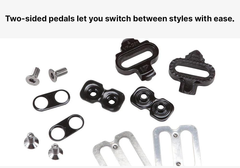 100 Clipless Dual Platform Leisure bike Pedals, No Color, large image number 19