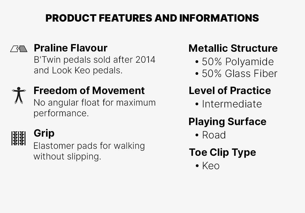 Keo Compatible Cleats, No Color, medium