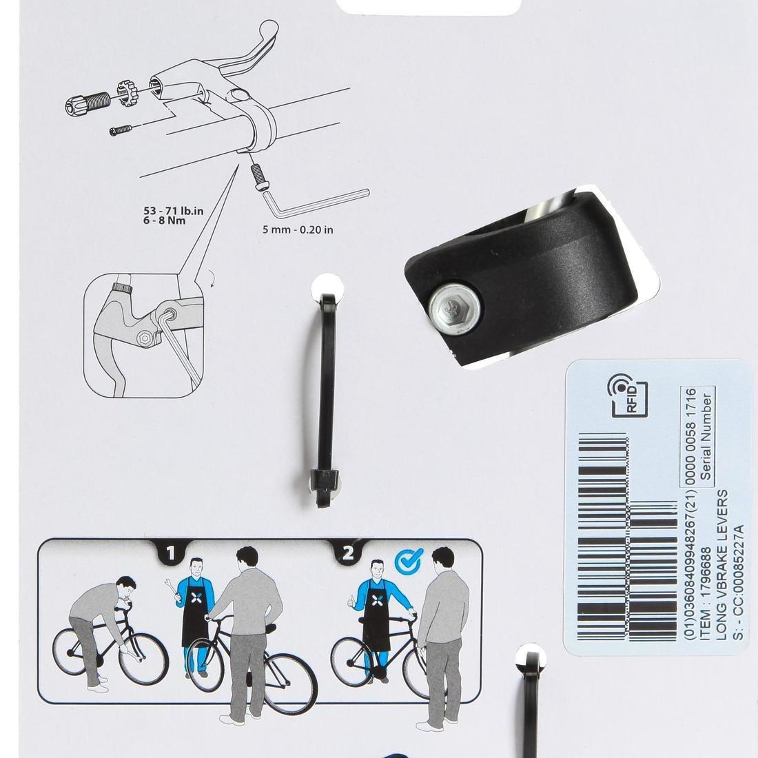 Long V-Brake Brake Levers, No Color, large image number 11
