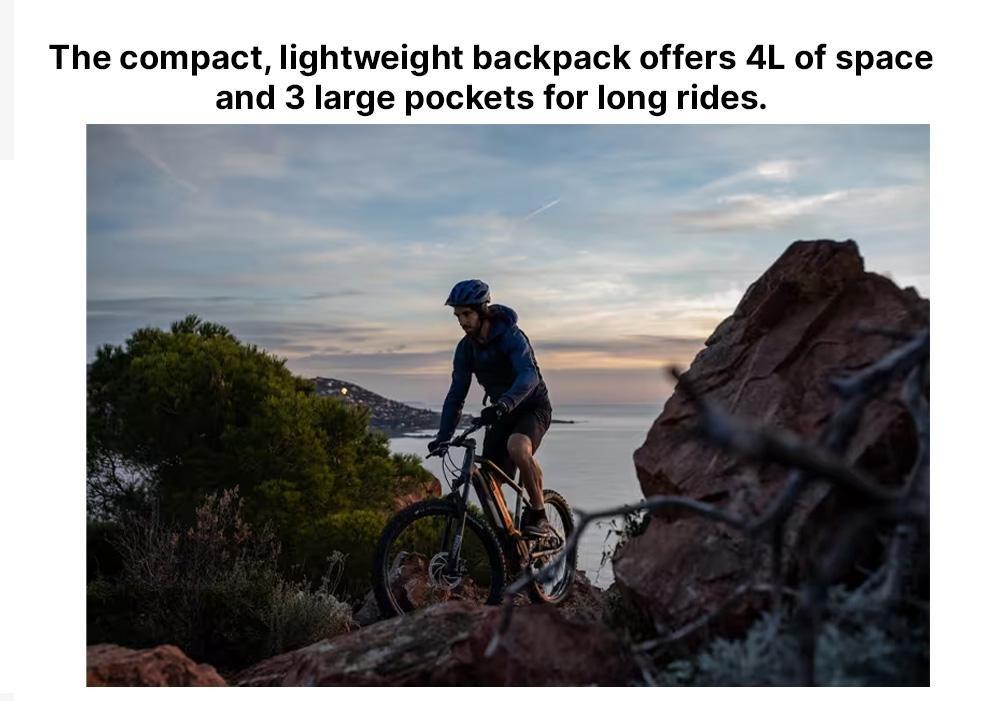 Mountain Bike Hydration Backpack ST 500 Water, Black, No Color, large image number 19