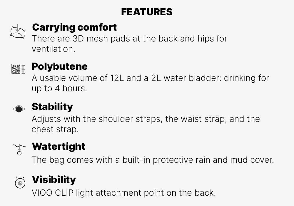 Mountain Bike Hydration Backpack ST 900 Water, Black, No Color, medium