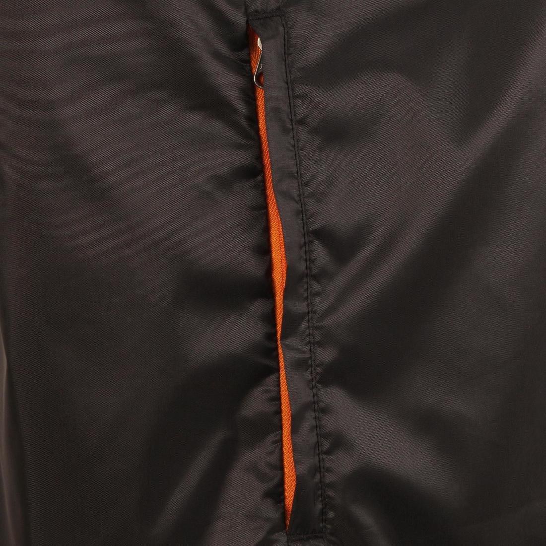 Men's Country Walking Raincoat - NH100 Raincut Demi Zip, Black, , large image number 3