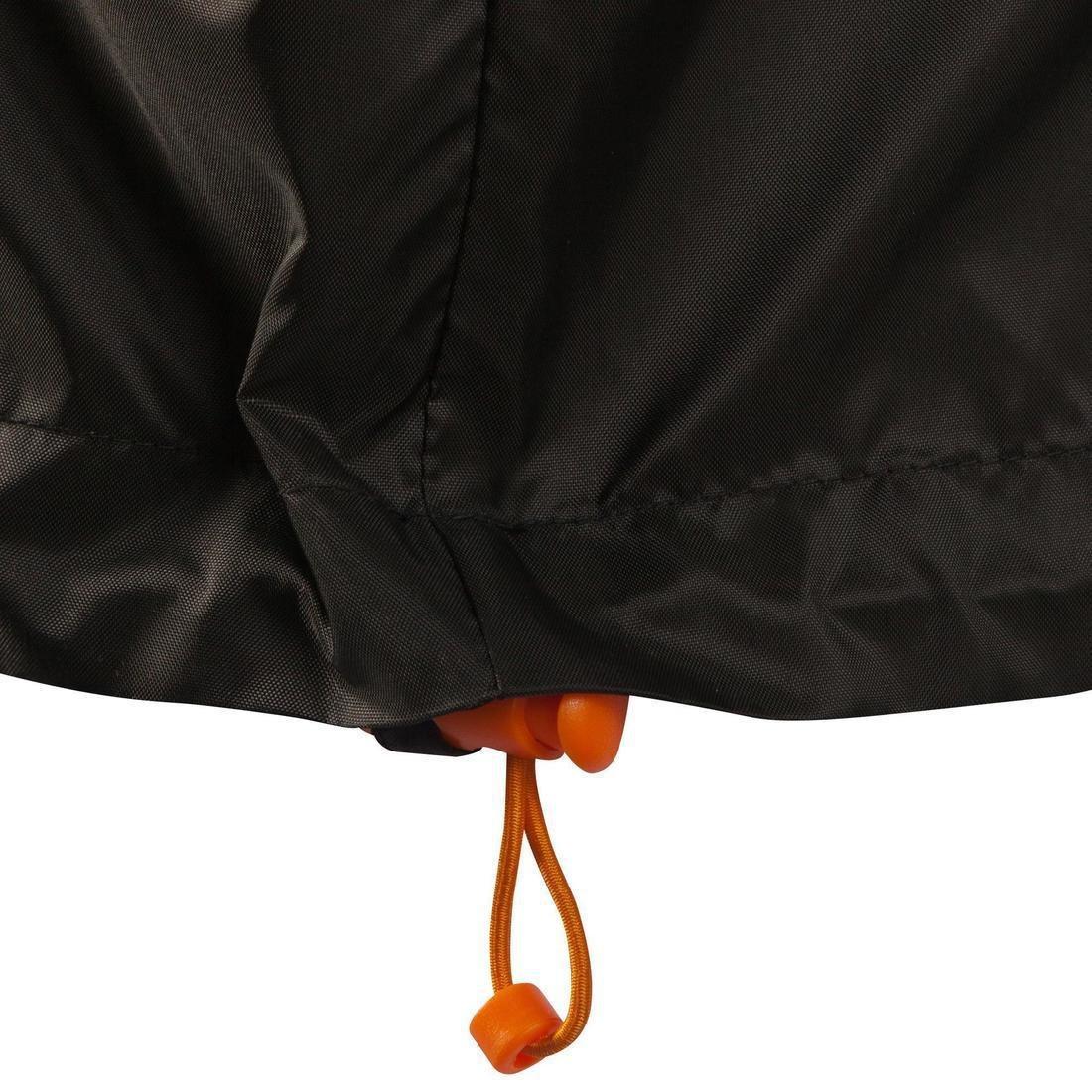 Men's Country Walking Raincoat - NH100 Raincut Demi Zip, Black, , large image number 4