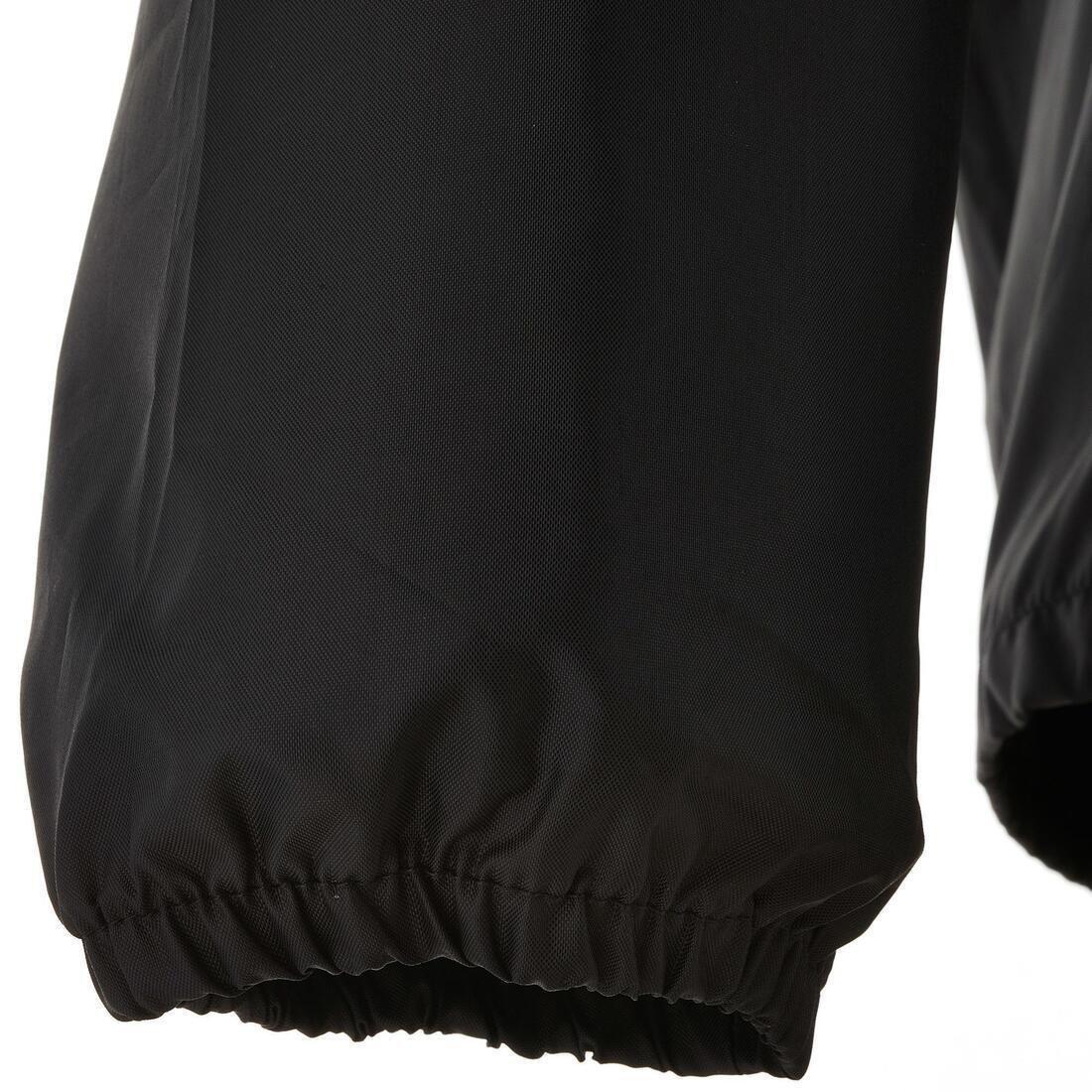 Men's Country Walking Raincoat - NH100 Raincut Demi Zip, Black, , large image number 10