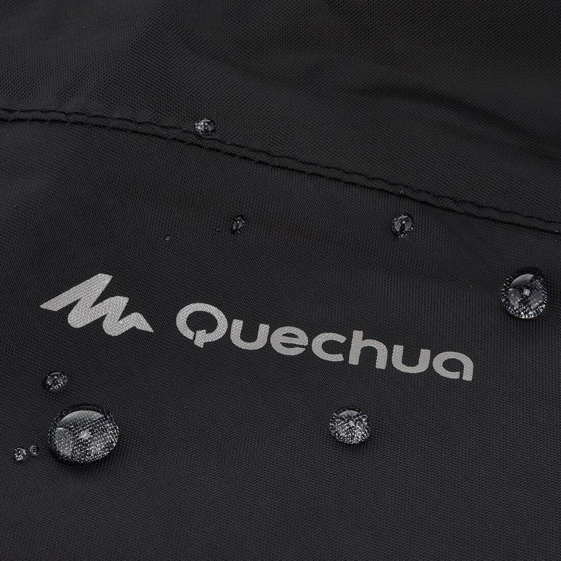 Men's Country Walking Raincoat - NH100 Raincut Demi Zip, Black, , large image number 12
