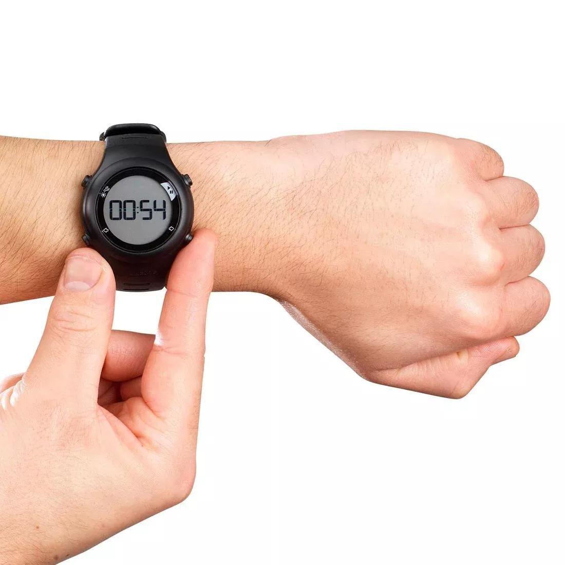 ONRHYTHM 110 runner's heart rate monitor watch, Black, No Color, large image number 2