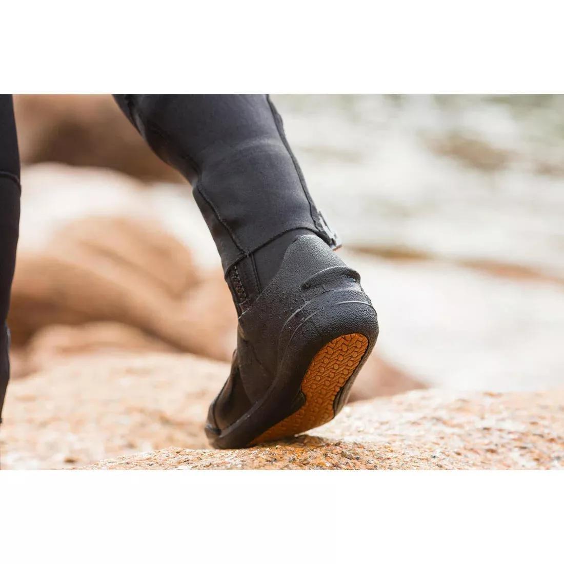 Diving Booties 5 mm Neoprene, Black, No Color, large image number 1