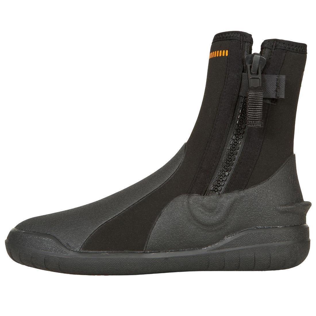 Diving Booties 5 mm Neoprene, Black, No Color, large image number 3