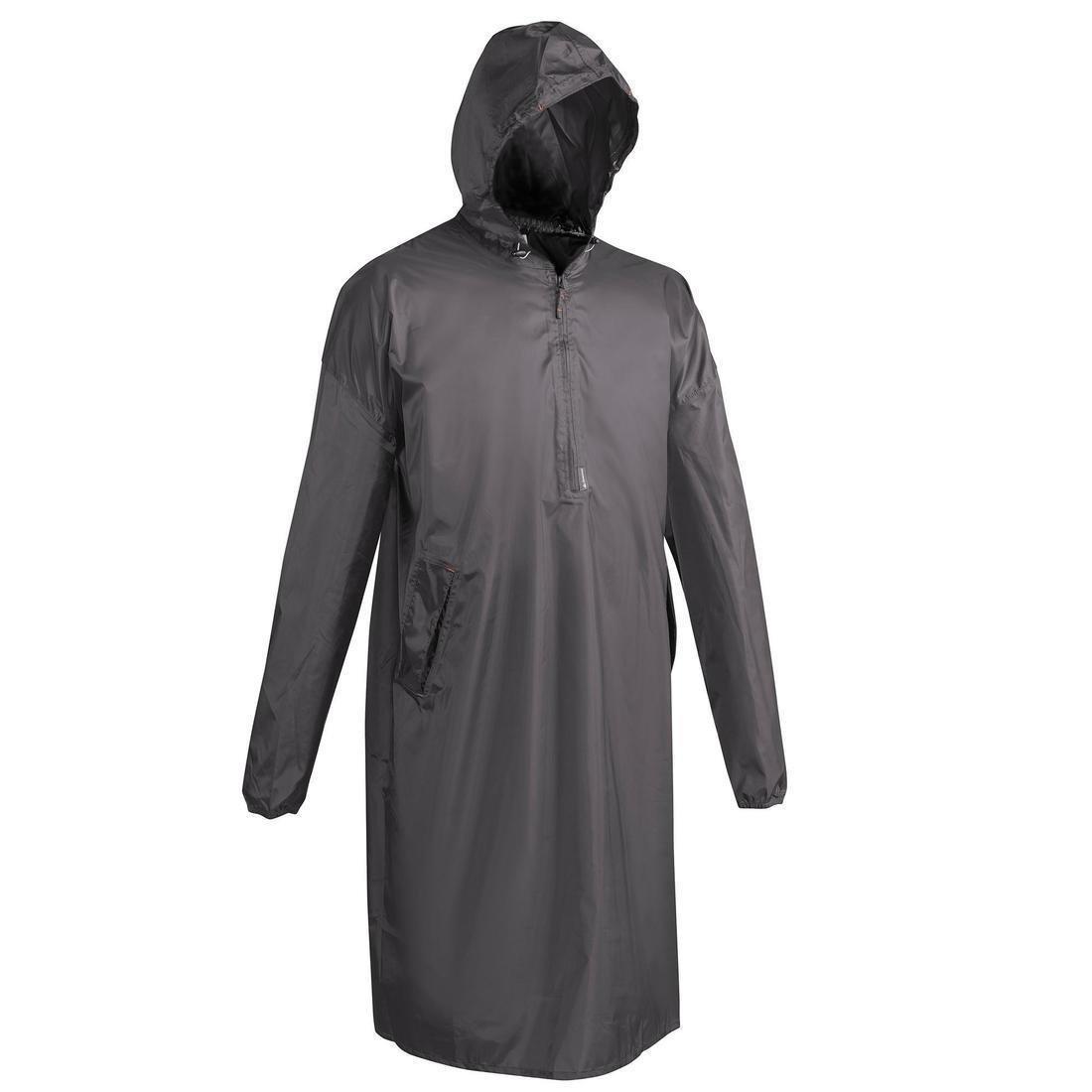 Hiking Rain Poncho, ARPENAZ, Black, No Color, large image number 8