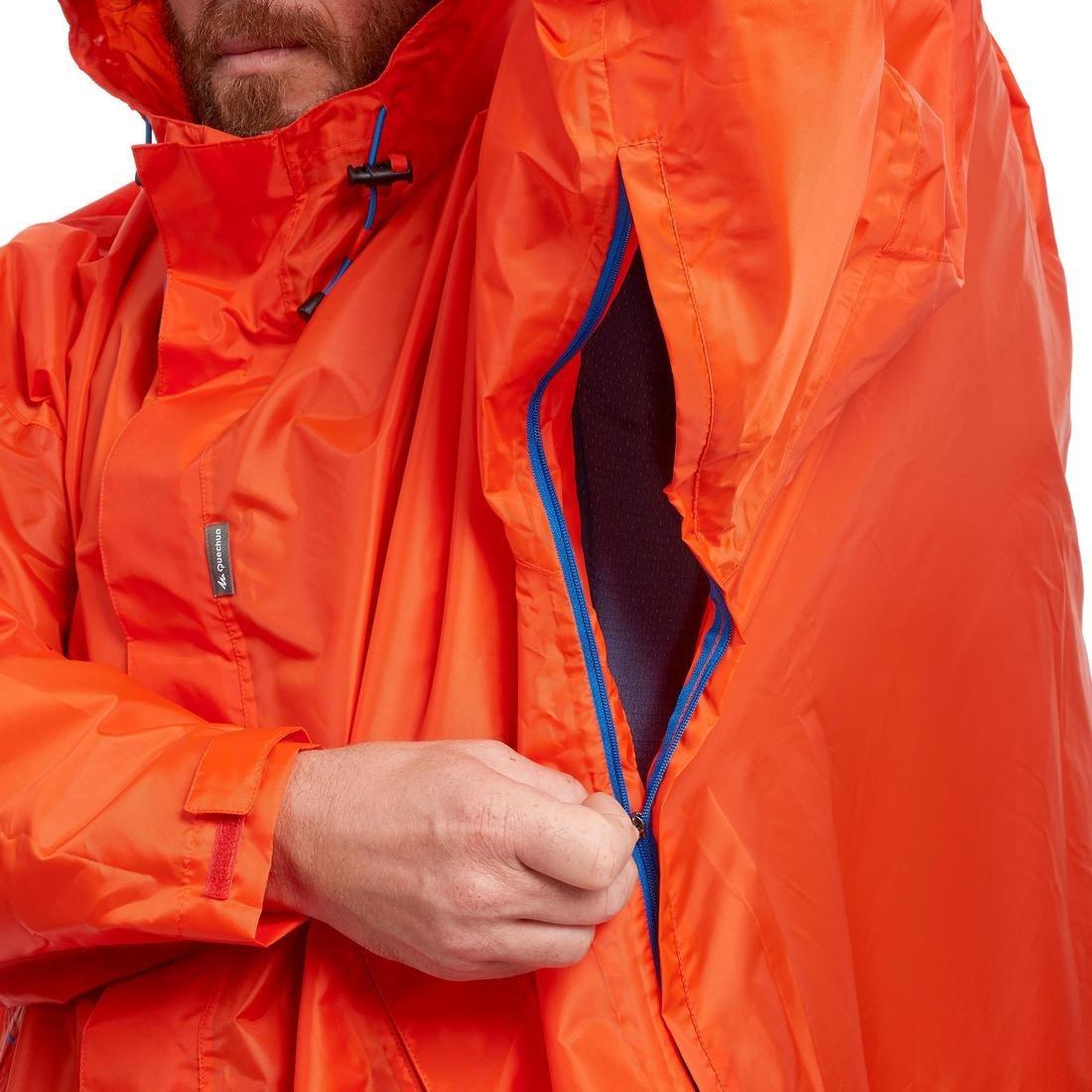 Hiking Rain Poncho - Mt900 - 75L, Red, No Color, large image number 7