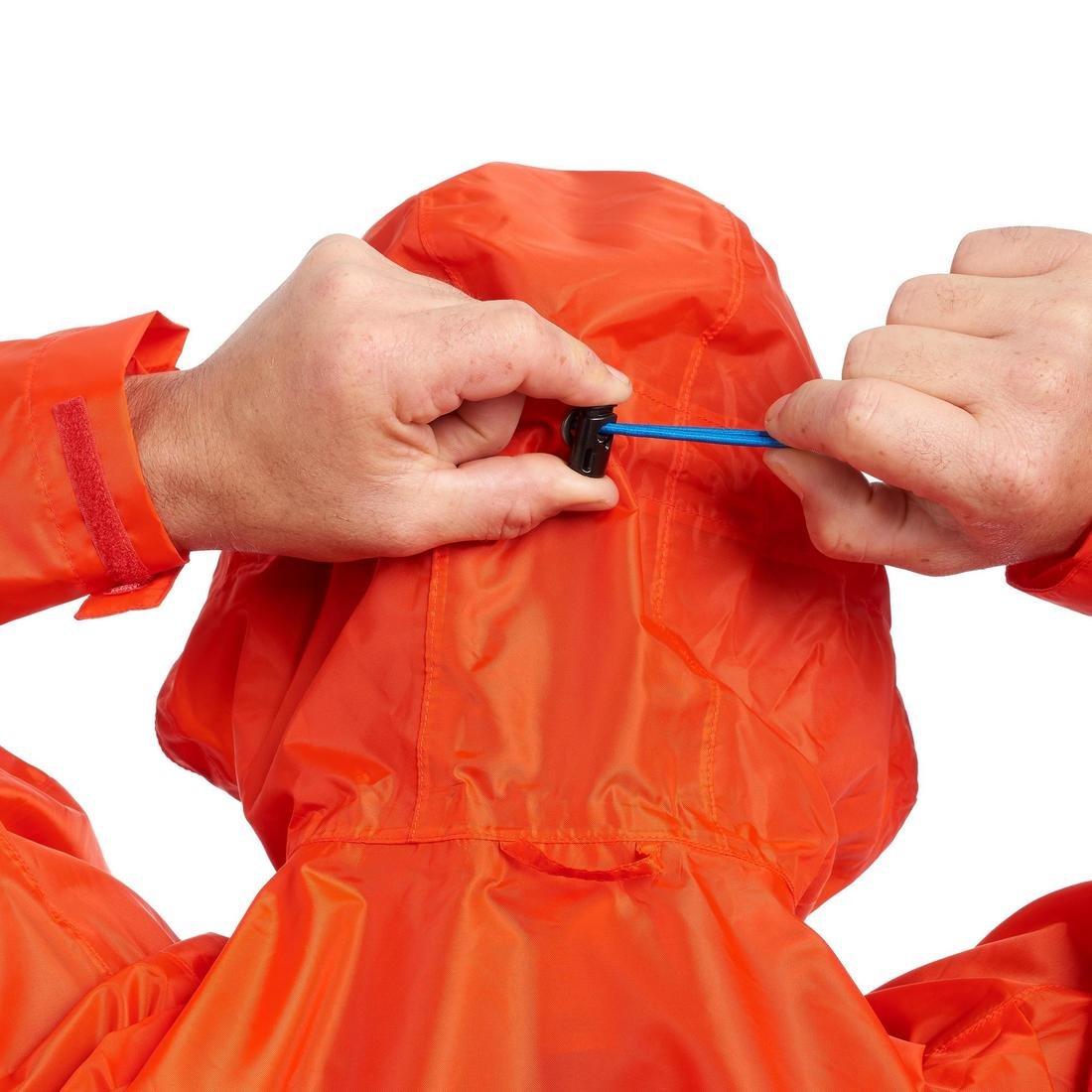 Hiking Rain Poncho - Mt900 - 75L, Red, No Color, large image number 8