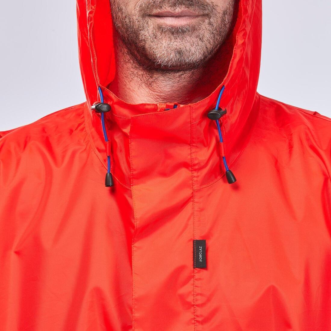 Hiking Rain Poncho - Mt900 - 75L, Red, No Color, large image number 13