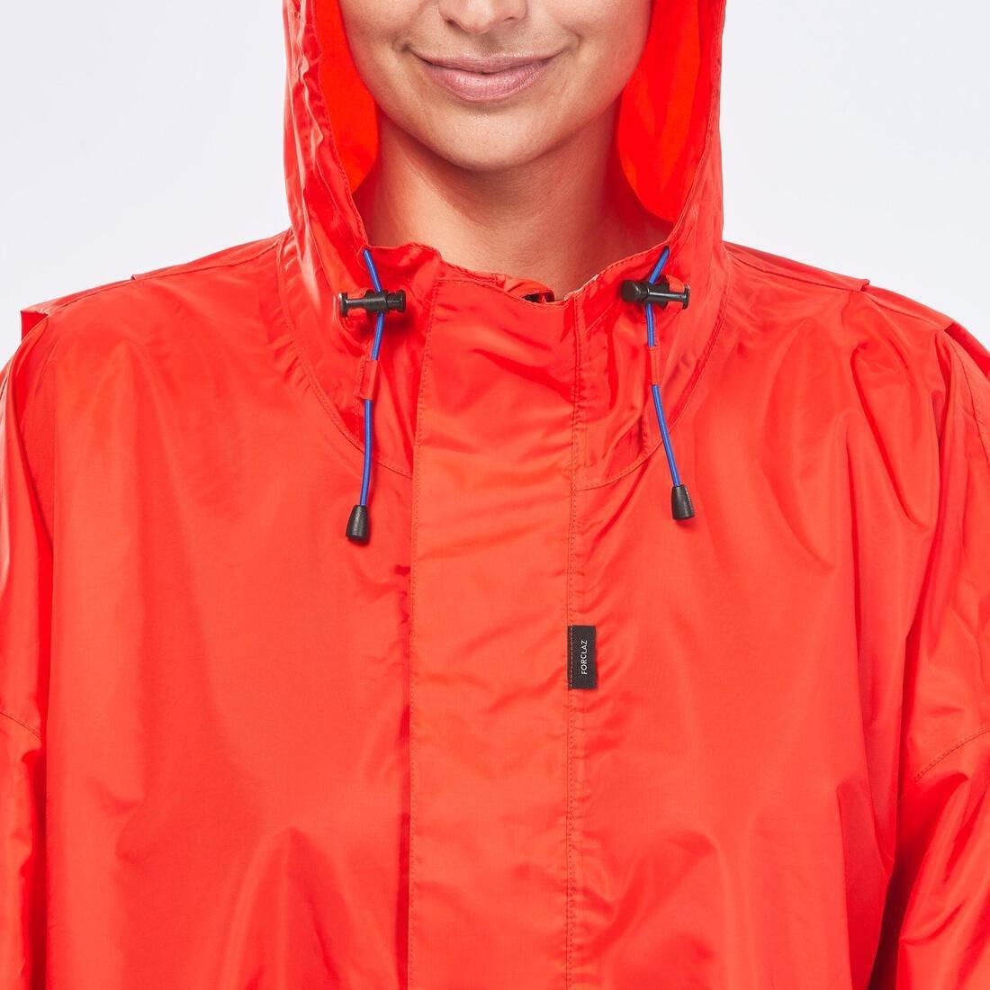 Hiking Rain Poncho - Mt900 - 75L, Red, No Color, large image number 10