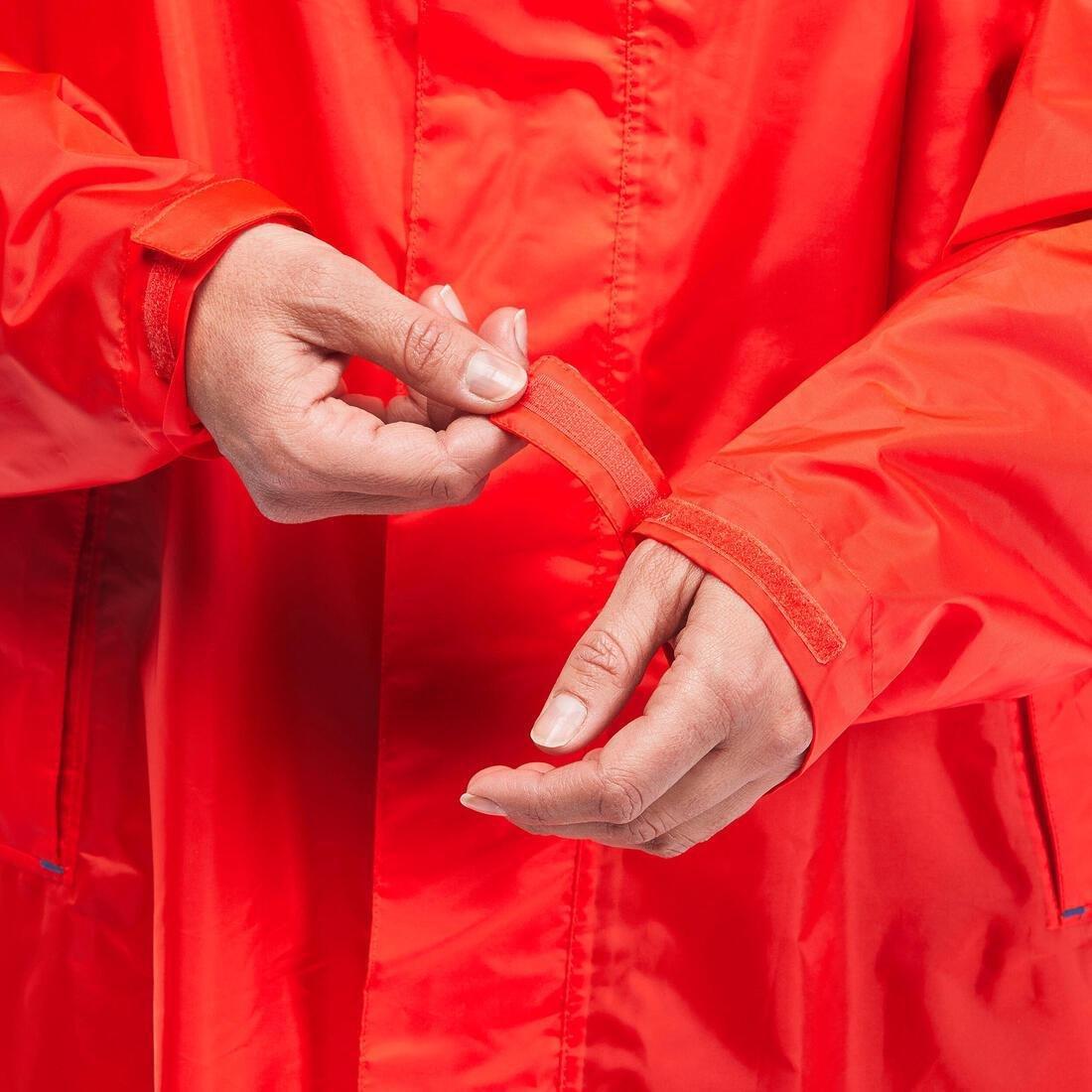 Hiking Rain Poncho - Mt900 - 75L, Red, No Color, large image number 11