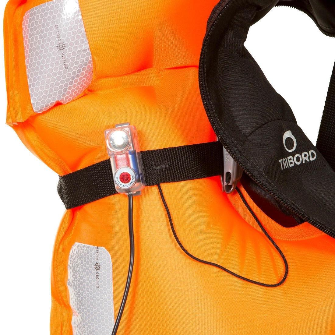 Adult Sailing Inflatable Life Jacket With Harness - Lj150N Air, Black, No Color, large image number 3