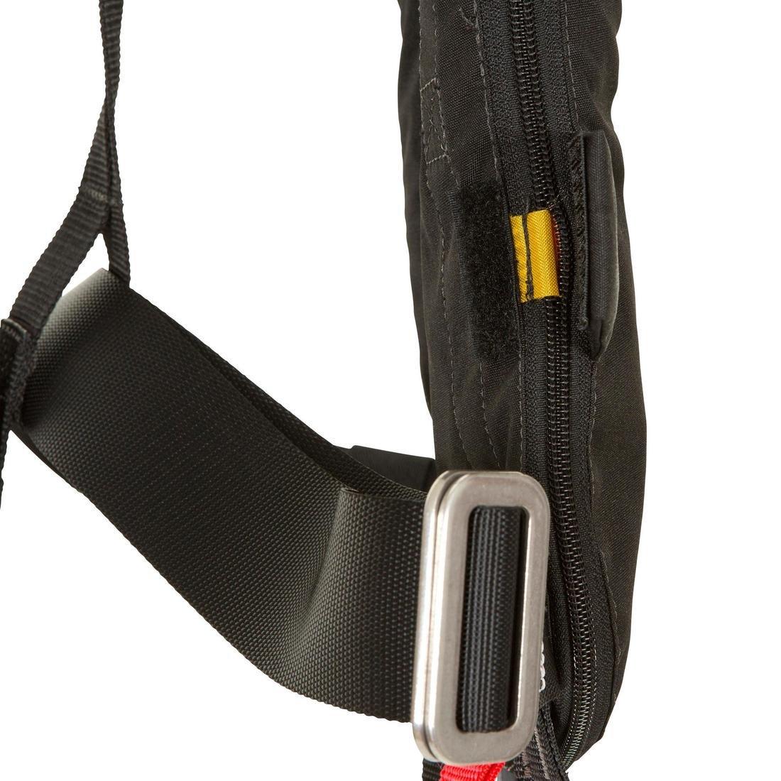 Adult Sailing Inflatable Life Jacket With Harness - Lj150N Air, Black, No Color, large image number 4