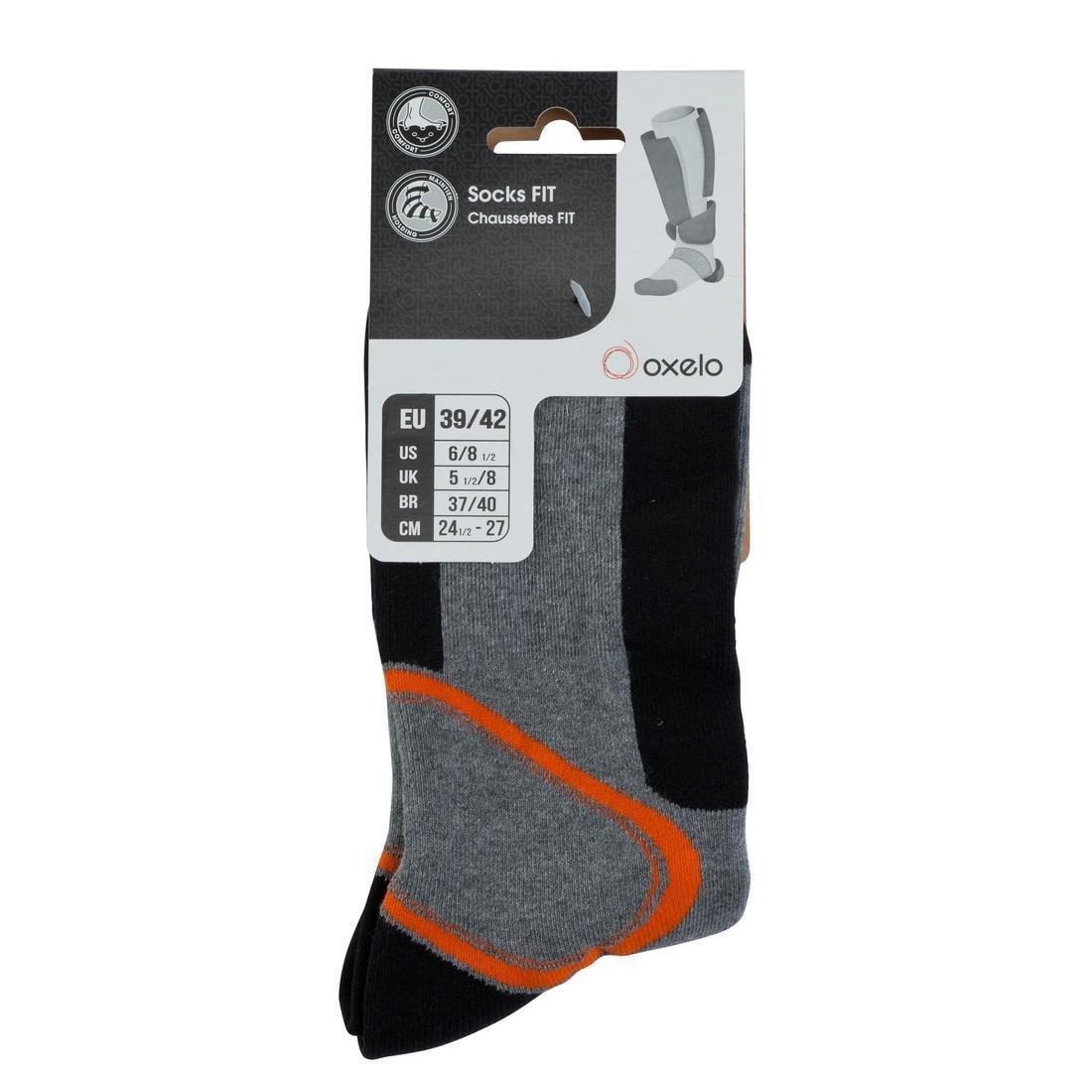 Men's  Skating Socks Fit, Grey, No Color, large image number 7