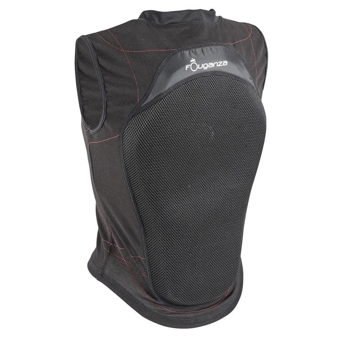 Adult and Children's Flexible Horse Riding Back Protector, Black, , large image number 0