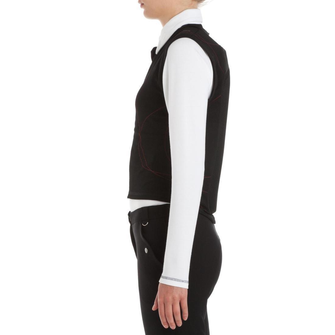 Adult and Children's Flexible Horse Riding Back Protector, Black, , large image number 3