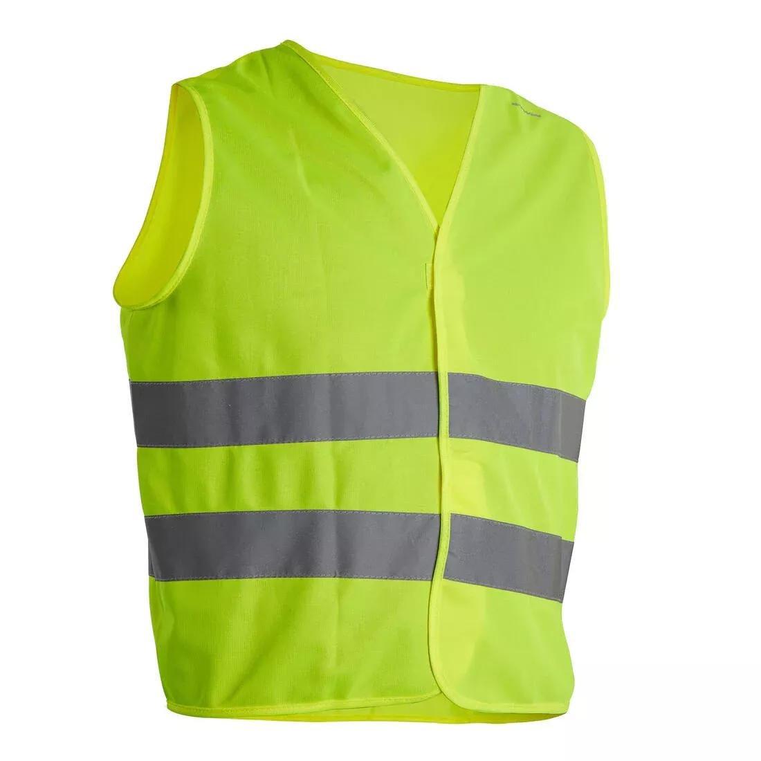 Kids Kids' Hi-Vis Cycling Gilet, Yellow, , large image number 0