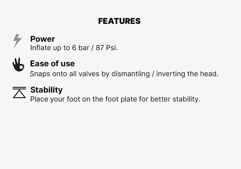 100 Floor Pump, No Color, medium