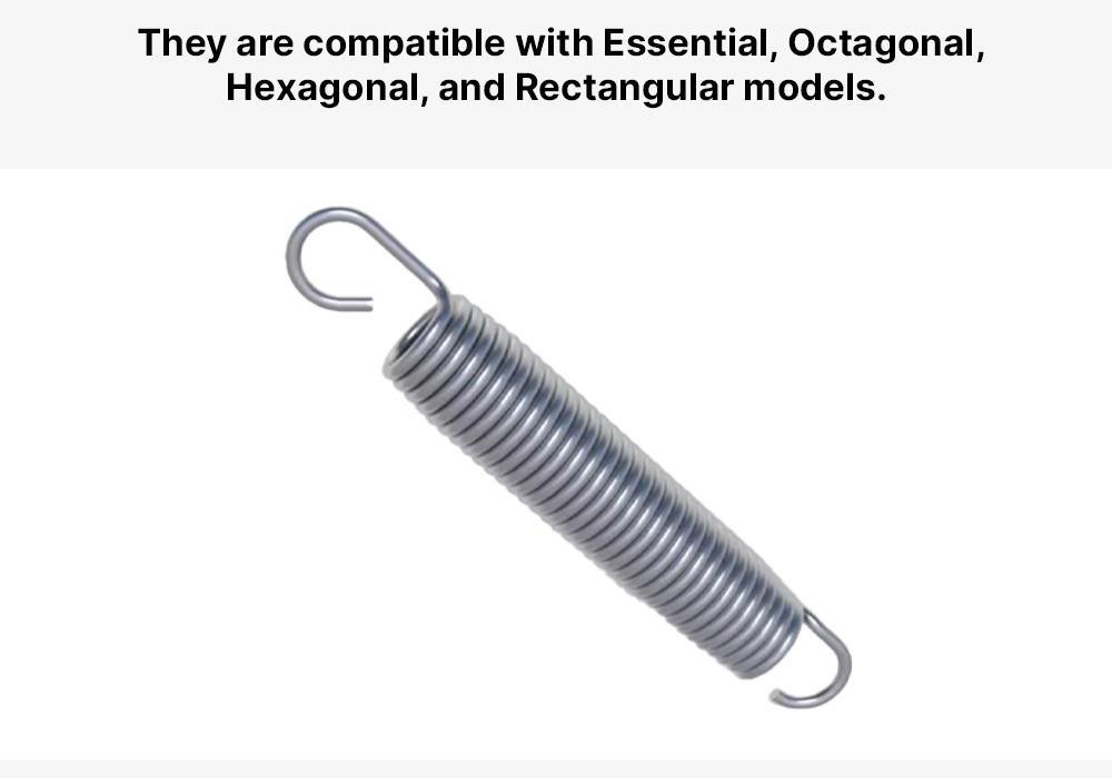 Trampoline Springs Kit for Essential / Hexagonal / Octagonal / Rectangular 520, Grey Dawn, No Color, medium