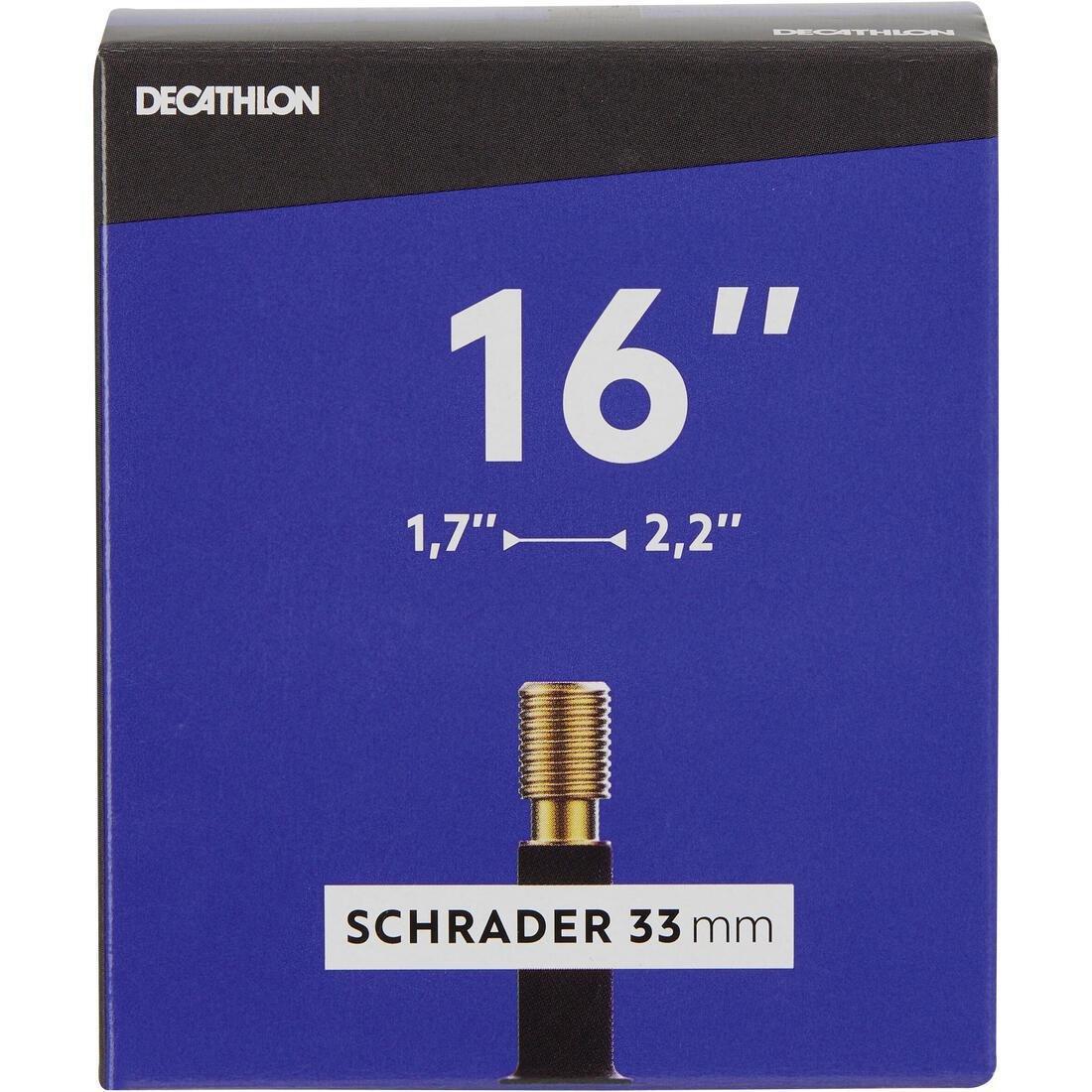 DECATHLON - Auto Valve Bike Inner Tube, Schrader