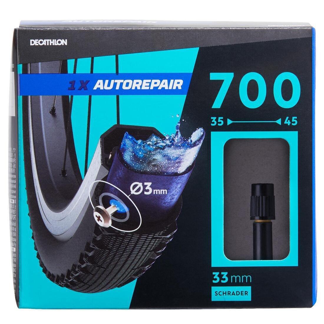 700x35  Auto Valve   Self-Sealing Bike Inner Tube, Schrader, No Color, large image number 0