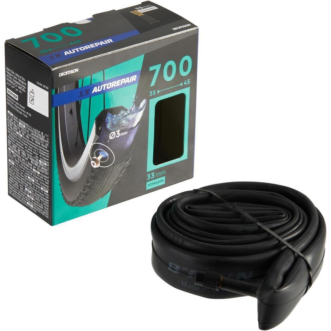 700x35  Auto Valve   Self-Sealing Bike Inner Tube, Schrader, No Color, large image number 2