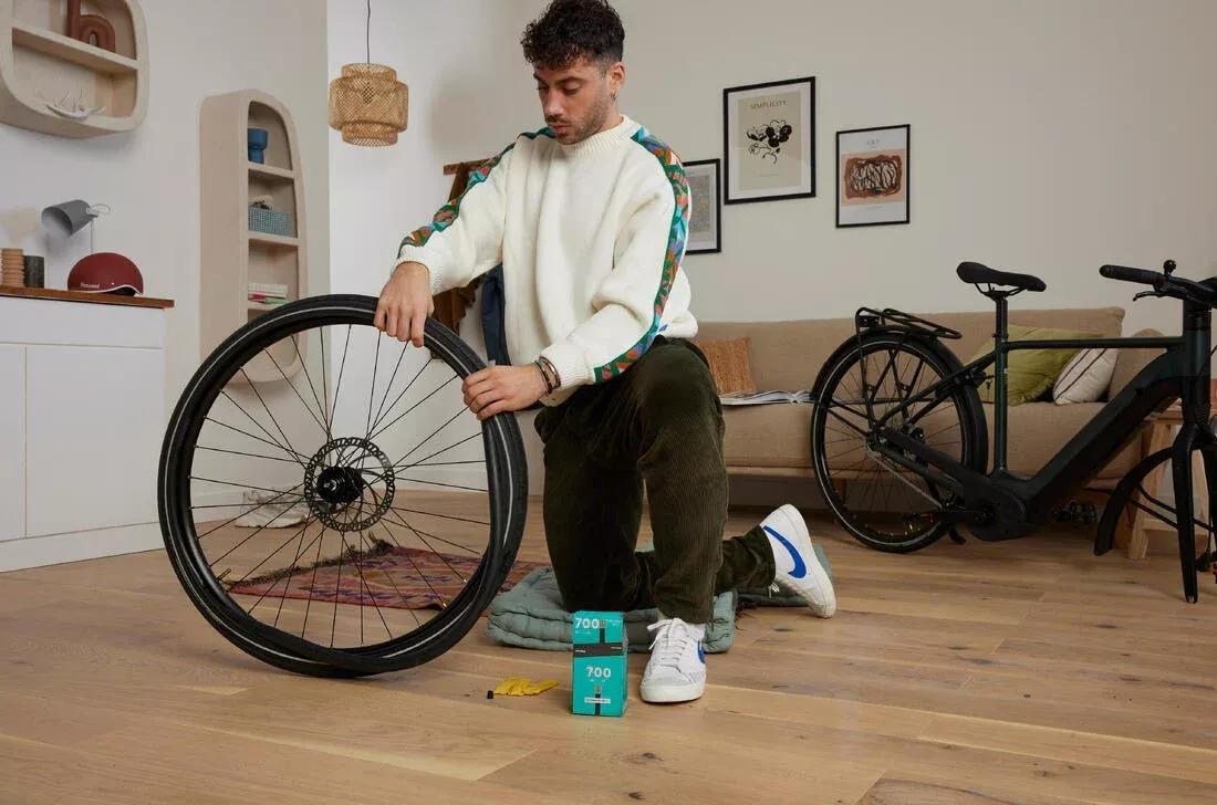 Auto Valve 45 Bike Inner Tube, Schrader, No Color, large image number 3