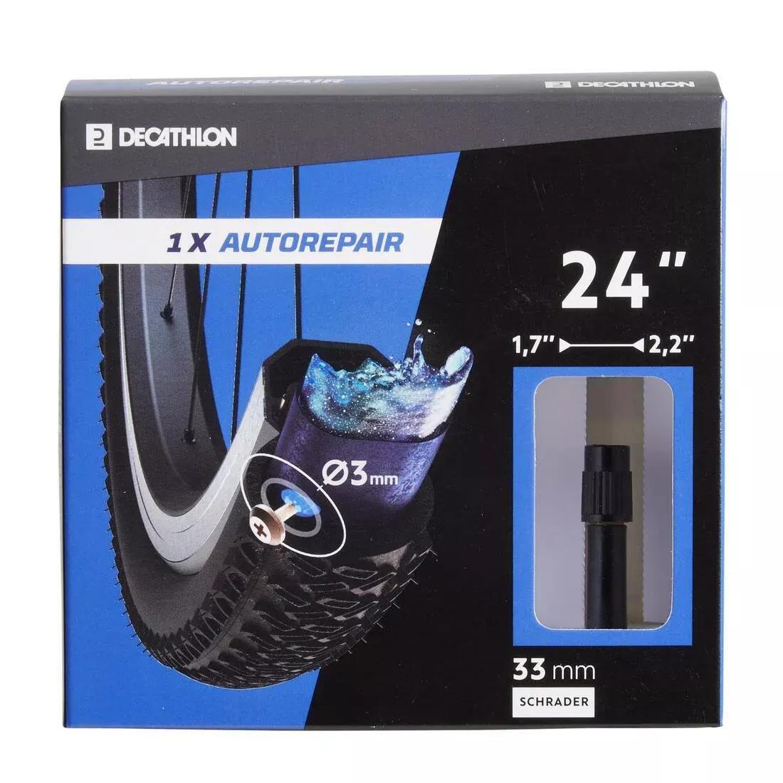 Auto Valve Self-Sealing Bike Inner Tube, Schrader, No Color, large image number 0