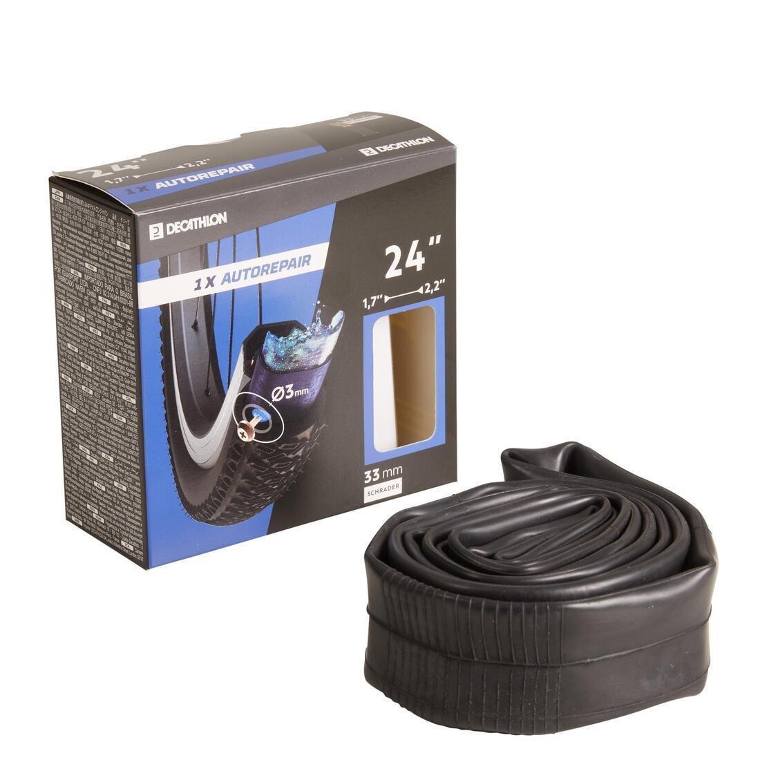 DECATHLON - Auto Valve Self-Sealing Bike Inner Tube, Schrader