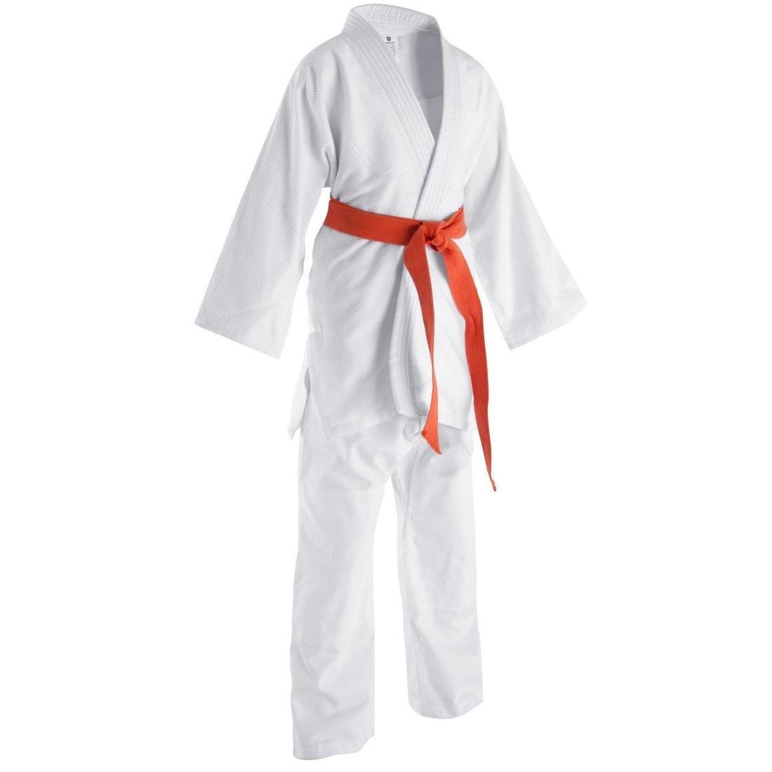 Kids Unisex Judo Aikido Uniform - 500, White, , large image number 1
