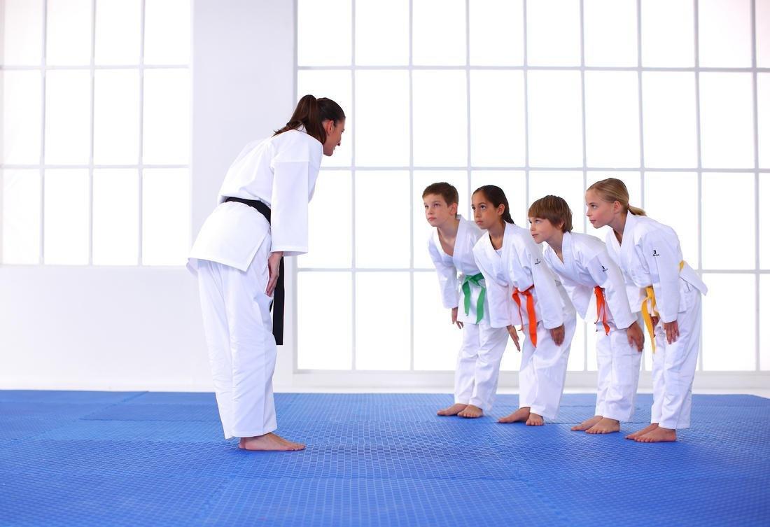 Kids Unisex Judo Aikido Uniform - 500, White, , large image number 3