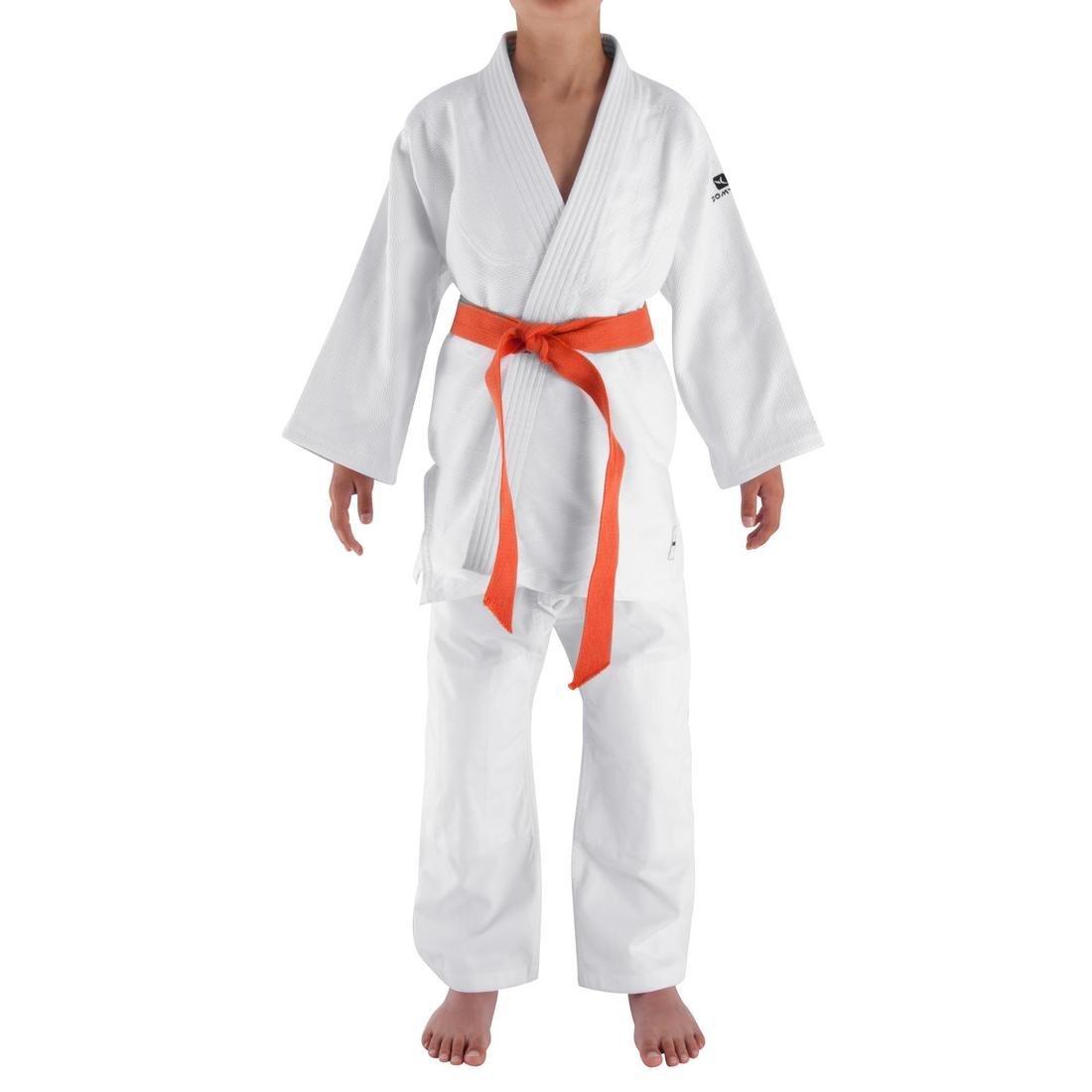 Kids Unisex Judo Aikido Uniform - 500, White, , large image number 12