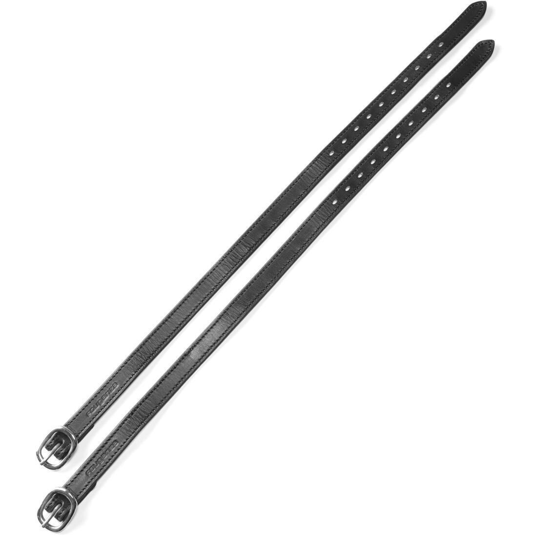 500 Horse Ridingleather Spur Straps, Black, No Color, large image number 0