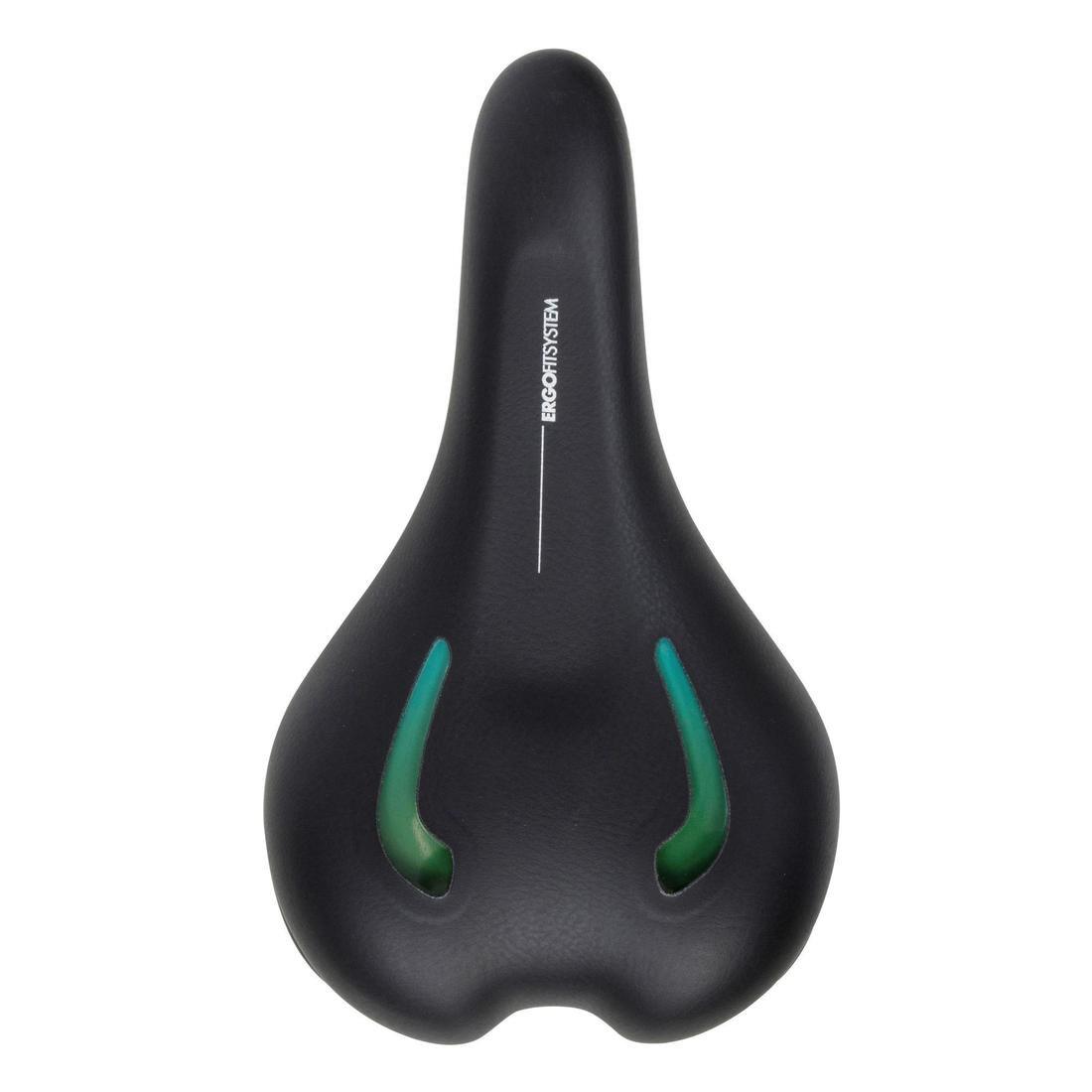 DEFAULT Unisex Hybrid Trekking MTB City Gel Bike Saddle, No Color, large image number 1