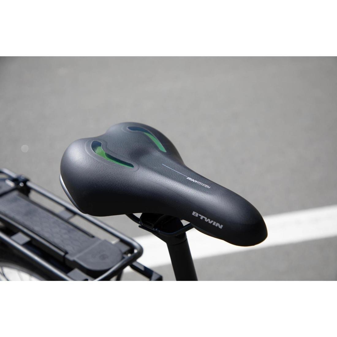 DEFAULT Unisex Hybrid Trekking MTB City Gel Bike Saddle, No Color, large image number 2