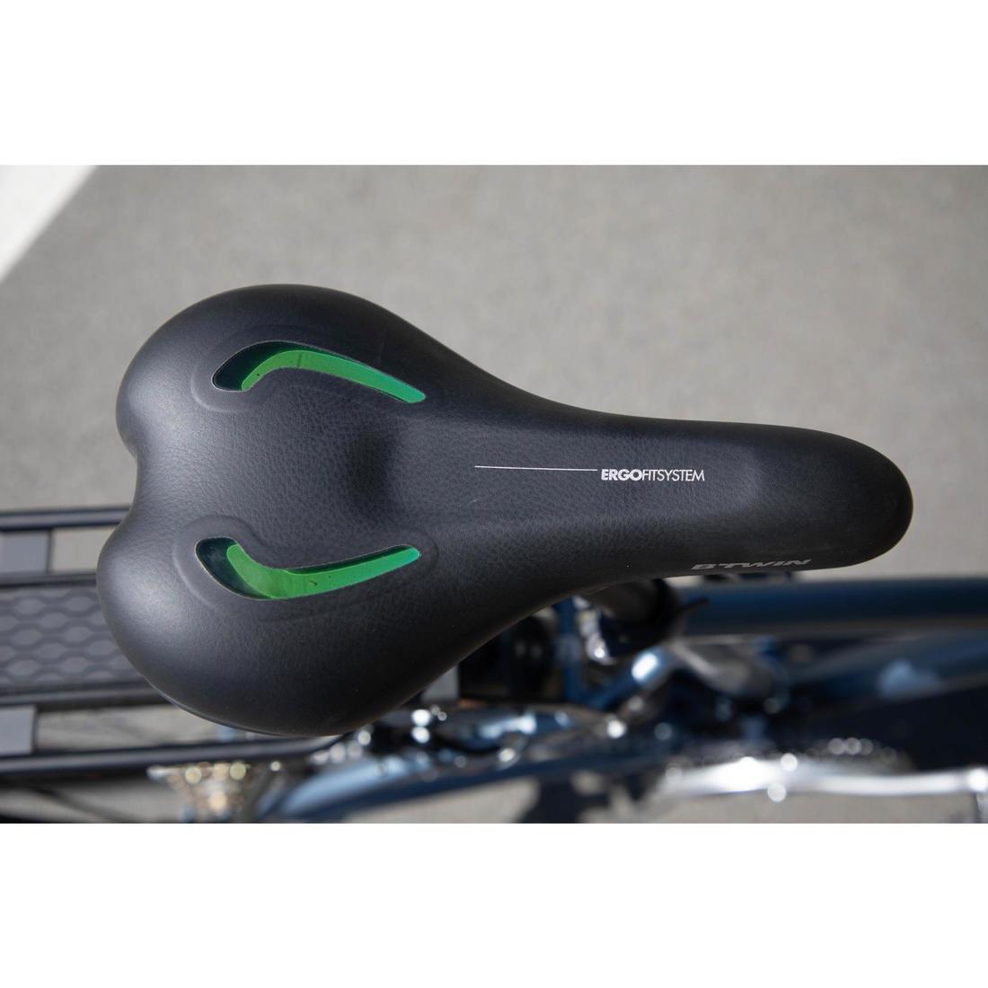 DEFAULT Unisex Hybrid Trekking MTB City Gel Bike Saddle, No Color, large image number 4