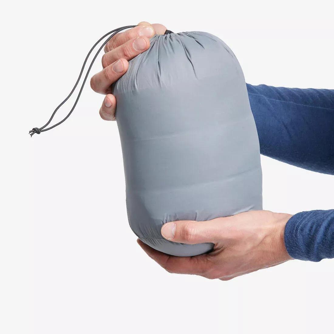 BLACK Men's Mountain Trekking Padded Gilet - MT500, No Color, large image number 11