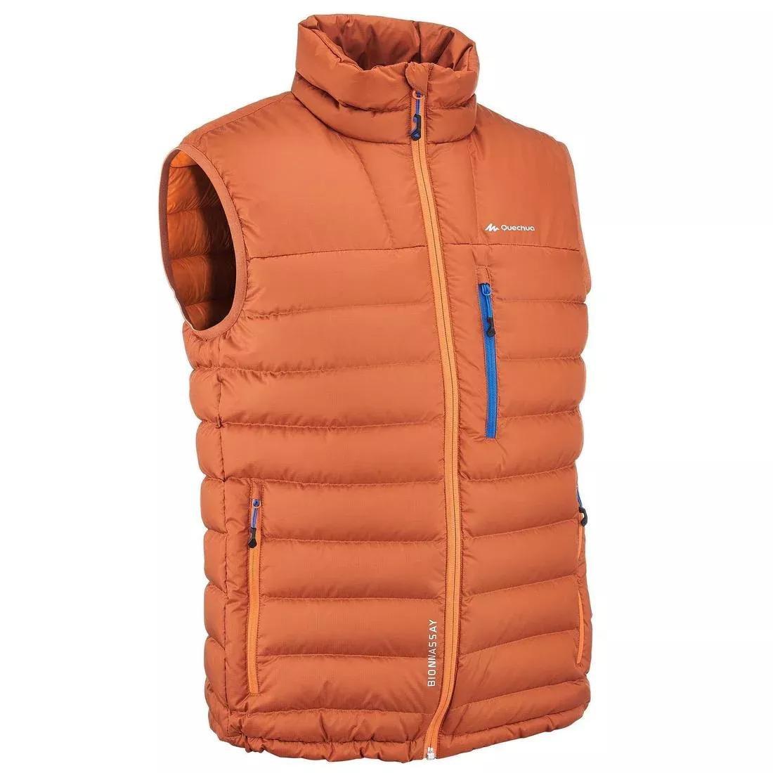 BLACK Men's Mountain Trekking Padded Gilet - MT500, , large image number 13