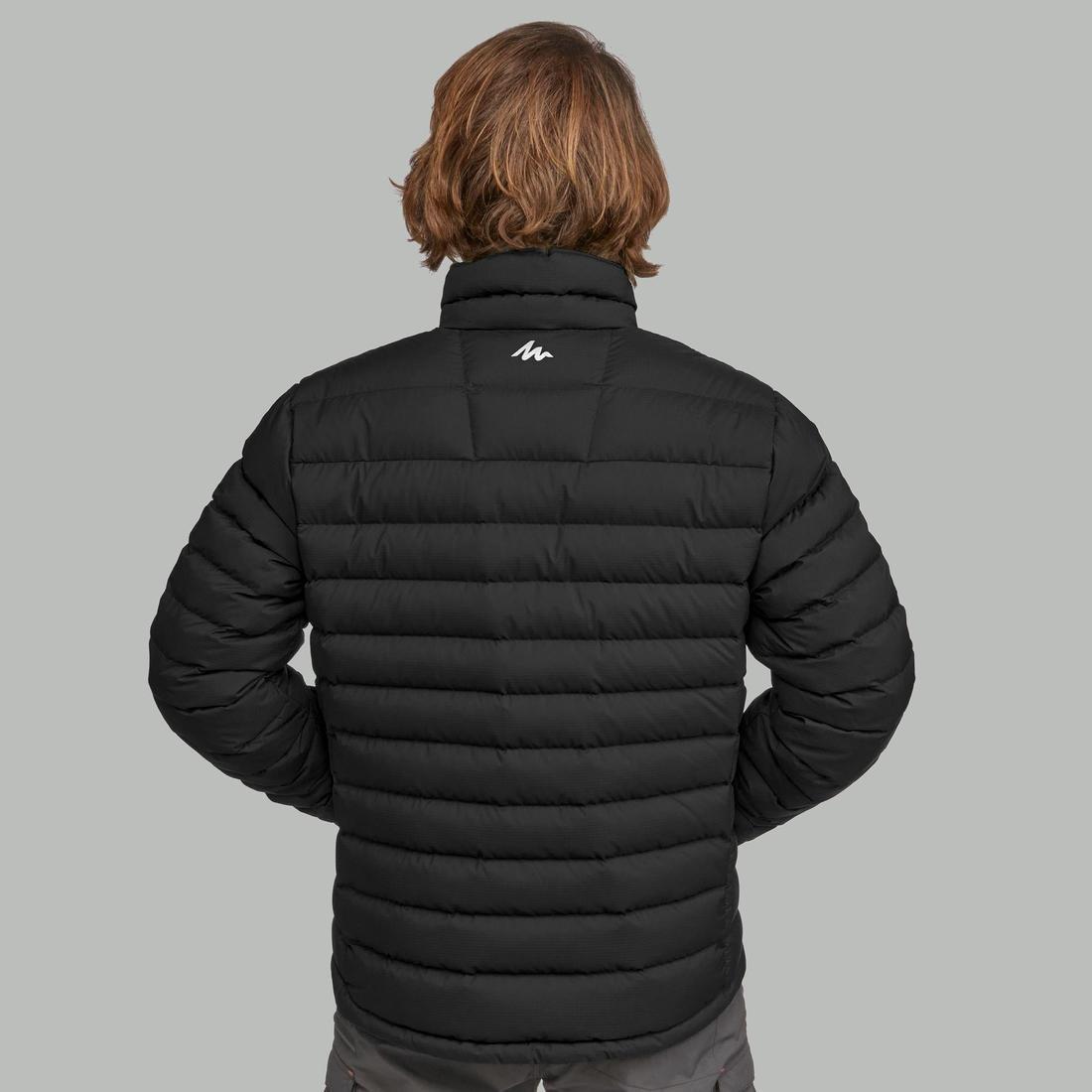 Mens Mountain Trekking Down Jacket Mt500, Black, , large image number 2