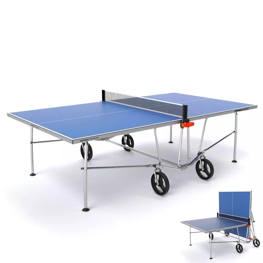 Outdoor Table Tennis Table Ppt 500, Blue, No Color, large image number 0