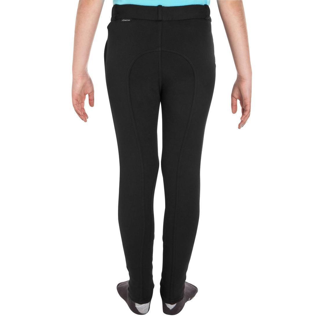 100Kids Horse Riding Jodhpurs, Black, , large image number 1