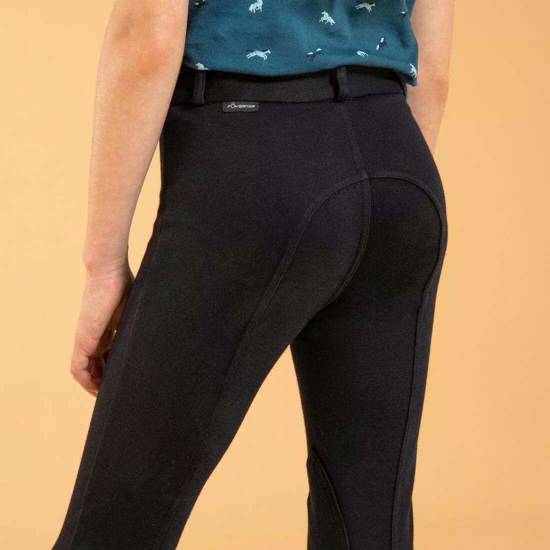 100Kids Horse Riding Jodhpurs, Black, , large image number 9