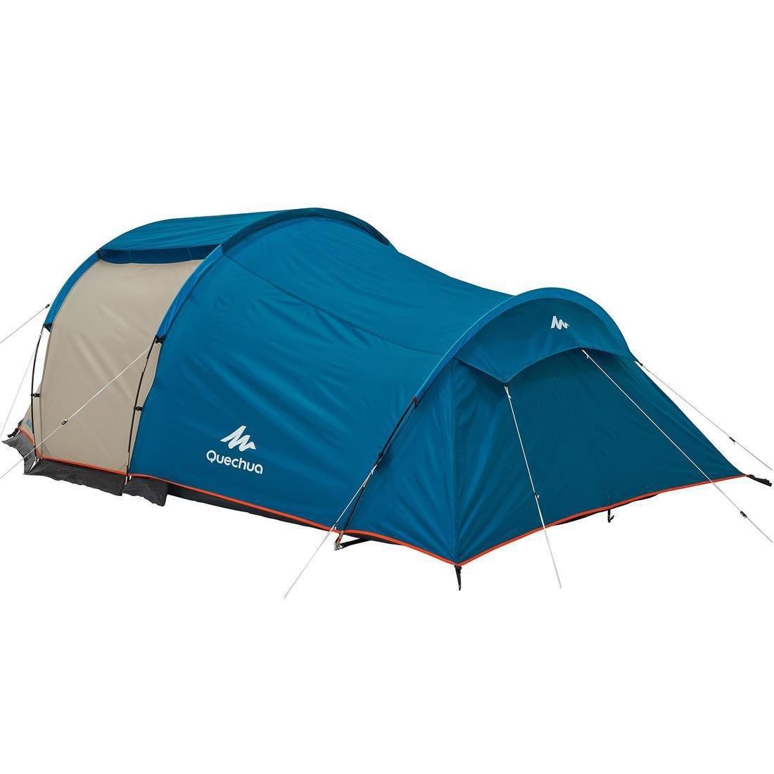 Camping Tent With Poles, Arpenaz 4, 4 Person, 1 Bedroom, No Color, large image number 8