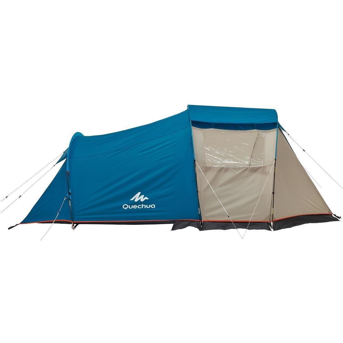 Camping Tent With Poles, Arpenaz 4, 4 Person, 1 Bedroom, No Color, large image number 9